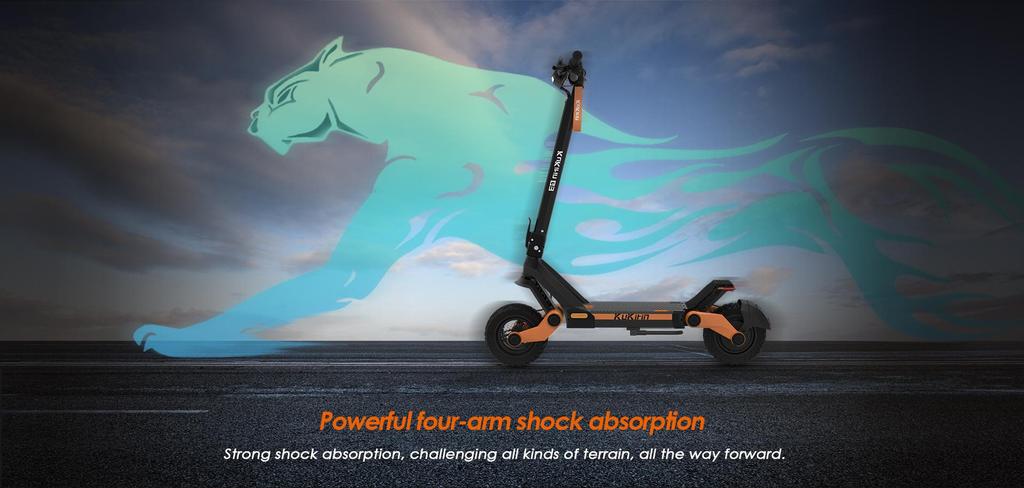 Folding Electric Scooter Kukirin G3 1200W Motor 52V18Ah Lithium Battery 50km/h Max Speed 63km Max Range