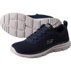 Skechers Мужские повседневные кроссовки с низкой посадкой из пены с эффектом памяти, синие, с комфортной стелькой, нескользящие, износостойкие, дышащие, удобная посадка, легкие 8790345-NVY