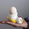 Керамические Держатели для Яиц Милые и Прочные Дизайн Курицы или Утки Лоток для Яиц Идеально Подходит для Семейных Завтраков или Встреч с Друзьями