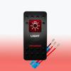 HAZARD WARNING Rocker Switch 12V Waterproof on-off on-off-on Toggle Red LED Button for Narva ARB Switches Replace Battery Switches5