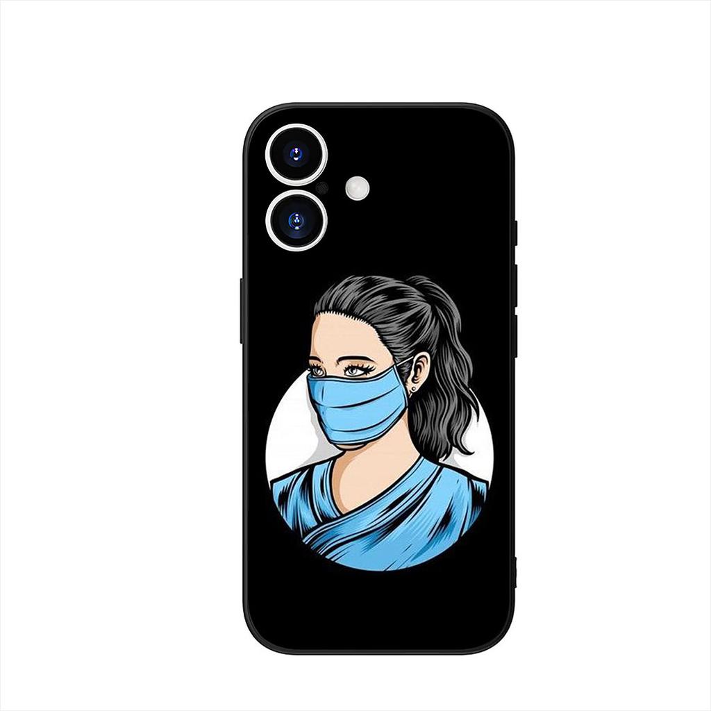 Чехол для телефона Nurse Queen Doctor Hero Fight для Apple iPhone 16 15 14 Plus 13 12 Mini 17 Pro Max + 16E Air 16+ ProMax