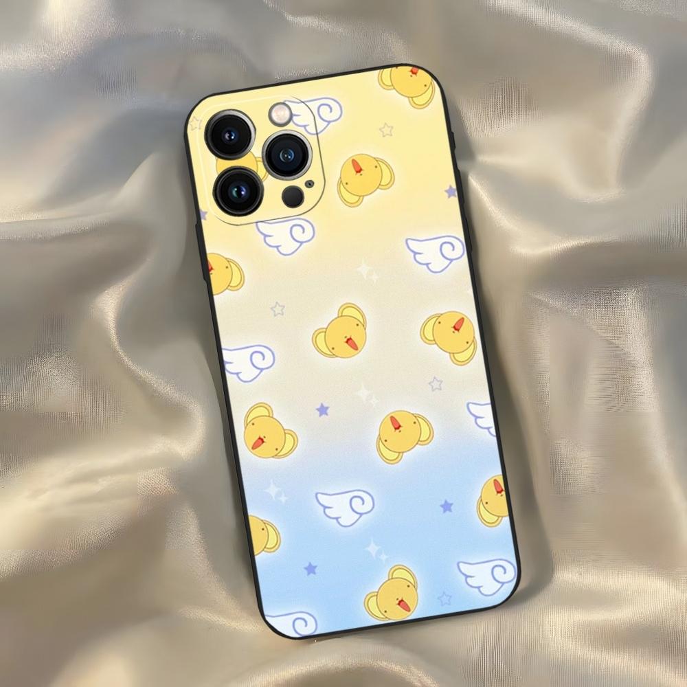 Чехол для телефона Card Captor Sakura из аниме для iPhone 16 15 14 13 12 11 Pro Max Xr X Xs Mini 8 Plus SE 2022 Черный Мягкий Силиконовый Чехол