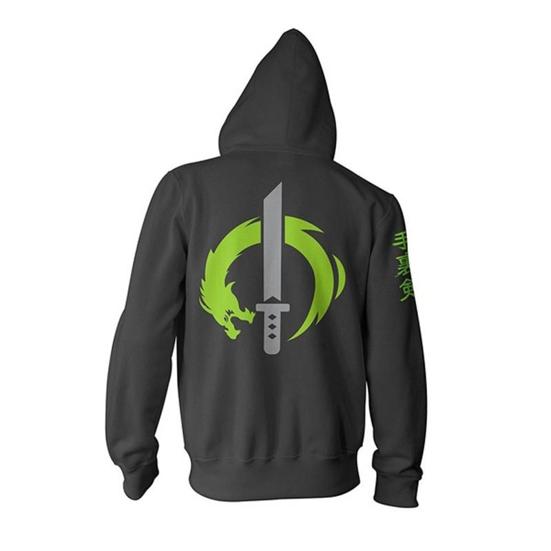 Halloween Costume Overwatch Hooded Sweatshirts Genji DV.a Lucio Full Zip Thin Hoodies Cool Pullover Coat Jacket Cosplay