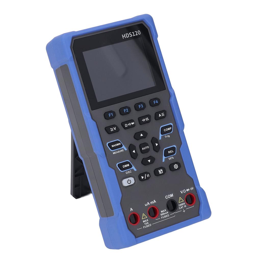 2 In 1 Oscilloscope Multimeter High Accuracy 1MHz Analog Bandwidth 2.8in LCD 1000V DC Voltage