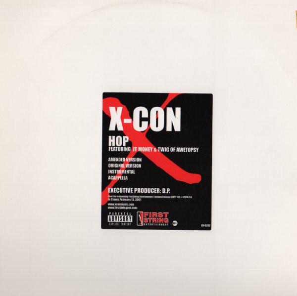 12-дюймовая пластинка X-CON - Hop ED6262 Elektra 2000 US Rap & Hip-Hop/R&B Б/у