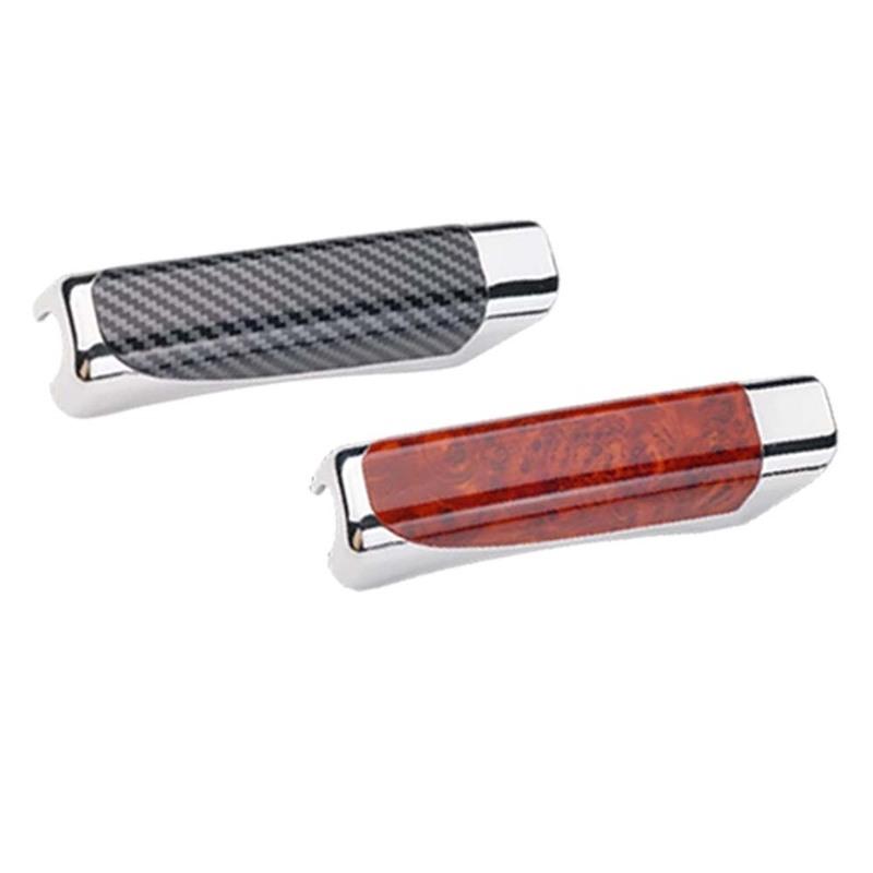 Cars Accessories Handbrake Decorative Cover Peach wood Black Car interior Decoration Stickers Upgrade Modify A Car