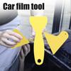 Universal Car Film Wrap Tool Squeegee Yellow Hard Scraper Sticker Smoothing Squeegee  Multipurpose Car Vinyl Wrap Tint Film Tool