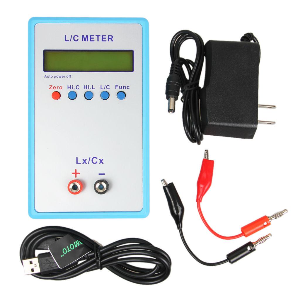 JUNTEK LC-200A LC200A Цифровой портативный ЖК-измеритель емкости и индуктивности Зажим для SMT 1 пФ-100 мФ 1 мкГн-100 Гн Онлайн-тестер LC-резонанса