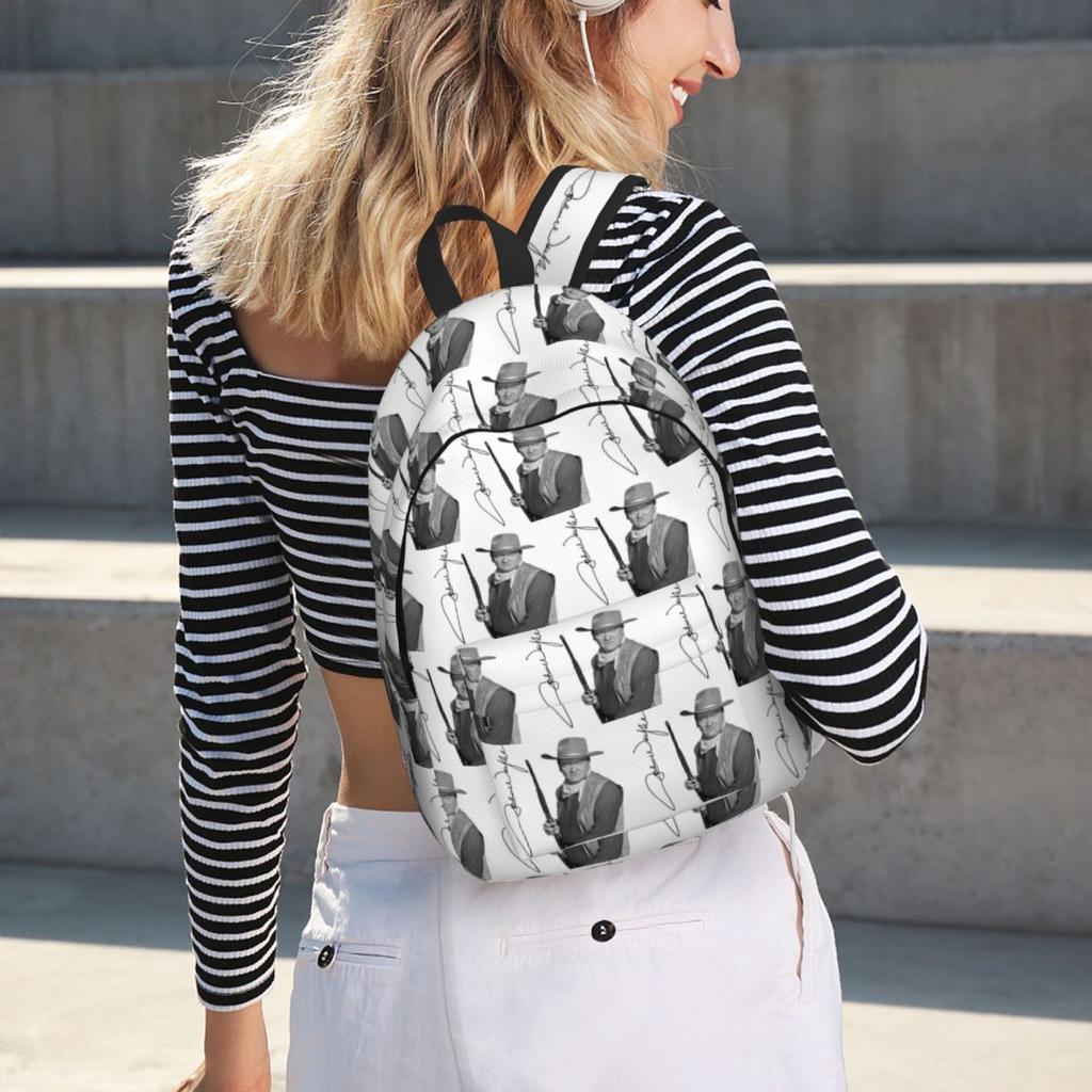 Рюкзак John Wayne Signature The Duke Daypack Большой вместимости для Мальчиков Девочек Сумка для Книг Школьная Сумка Наплечные Сумки для Мужчин Женщин