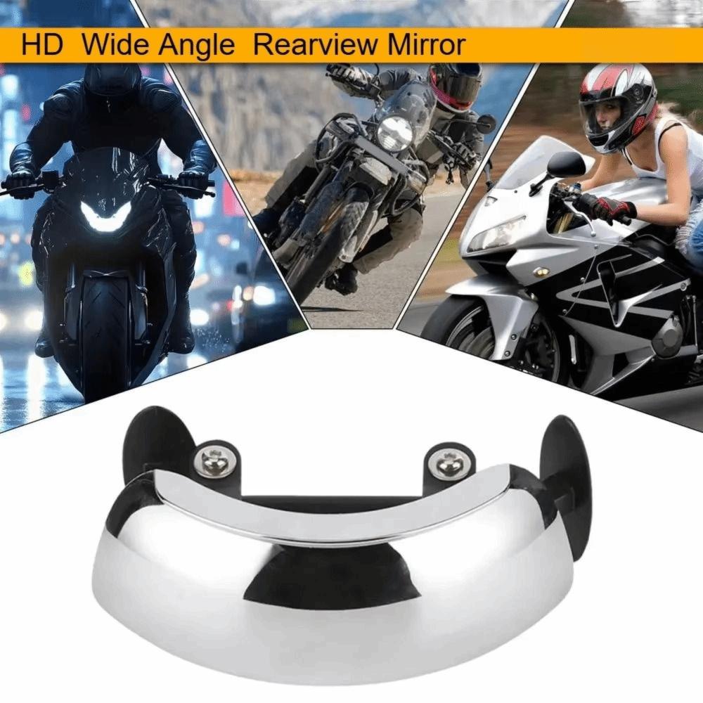 Clear Parabolic Windshield Wide Angle Mirror 180 Degree Wide Angle HD Convex Mirror Sport Bike