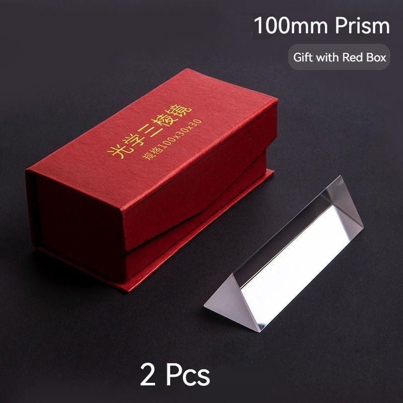Borence Triprism optical glass photography props rainbow equipment prism length size seven color Mitsubishi mirror Teaching Tool