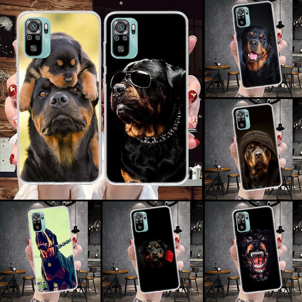 Rottweiler Dog Soft Phone Case For Xiaomi Redmi Note 15 14 14S 13 12 Pro Plus 12S 11 11S 11E 10 10S 11T 5G Fundas Coque Redmi No
