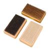 3pcs Ski Snowboard Waxing Brush Kit High Efficiency Brass Horsehair Nylon Brush for Polishing Cleaning Wax Removal