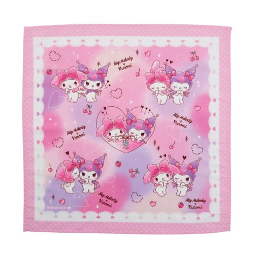 Salonge My Melody & Kuromi 43601 Napkin Set (3 pieces) 870900 Lunch Cloth Lunch Cloth My Melody MyMelody KUROMI