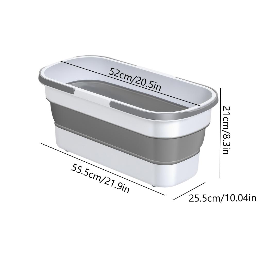 Портативный складной таз большой вместимости, складное прямоугольное ведро для мытья швабры, ведро для рыбалки для кемпинга, путешествий, пикника