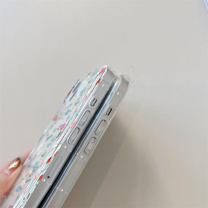 Модный цветной цветочный чехол для телефона для iphone 17 pro max Ударопрочный прозрачный чехол для iPhone 16 15 Plus 14 13 Pro 12 11