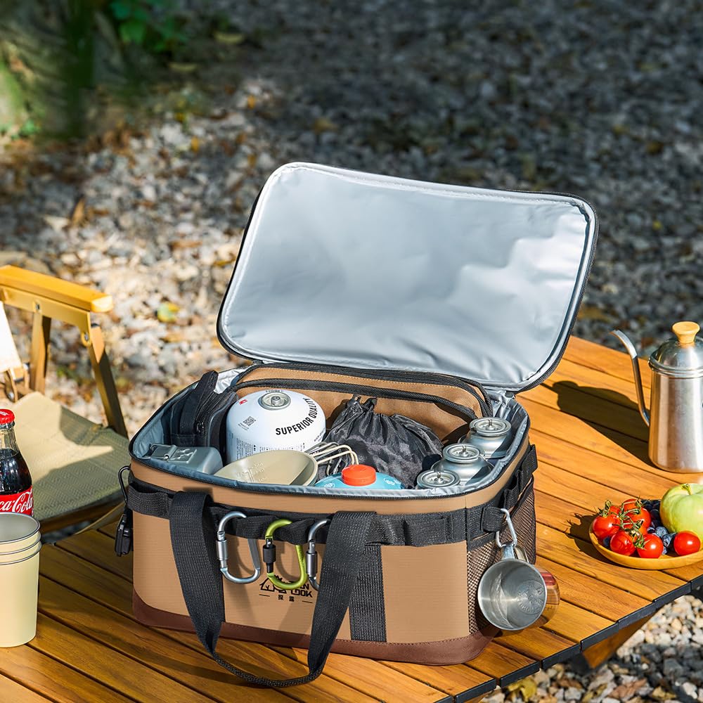 Large Capacity 23L Cooler Bag, Waterproof, Abrasion-Resistant, Foldable, Handheld or Shoulder Bag, Perfect for Camping, Picnics, Fishing, Fireworks,