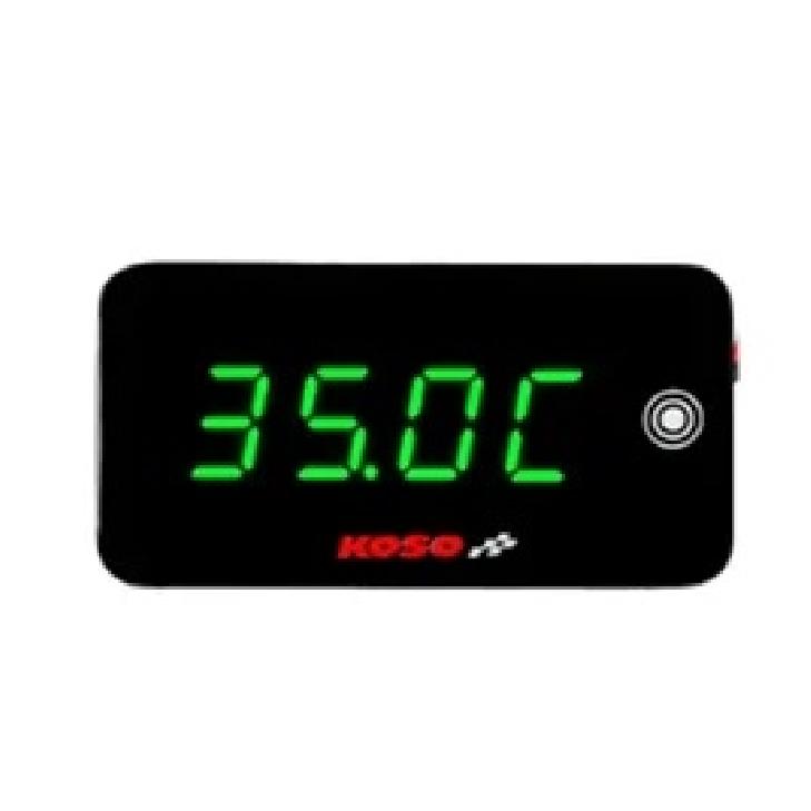 KOSO Water Temperature Meter water Temp Time Volt 3 in 1 Motorcycle Universal LCD Digital Display Screen For Kawasaki YAMHA BMW