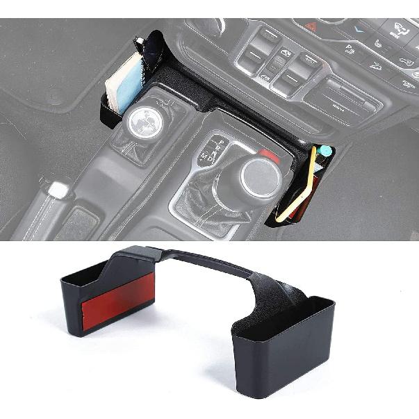 JWWY Update Gear Tray For 2018-2025+ Jeep Wrangler JL JLU & Gladiator JT 4Xe Gear Shift Shifter Storage Box Center Console Compartment Organizer Bin,