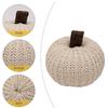 6Pcs Knitted Fabric Fall Harvest Pendant DIY Craft Fabric Pumpkin Decor  Thanksgiving Decor