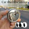 1 ПАРА автомобильных зеркал заднего вида для заднего хода, тип наклейки, автомобильное маленькое круглое зеркало, регулируемое на 360 градусов, большое поле зрения, вспомогательное широкоугольное зеркало для слепых зон
