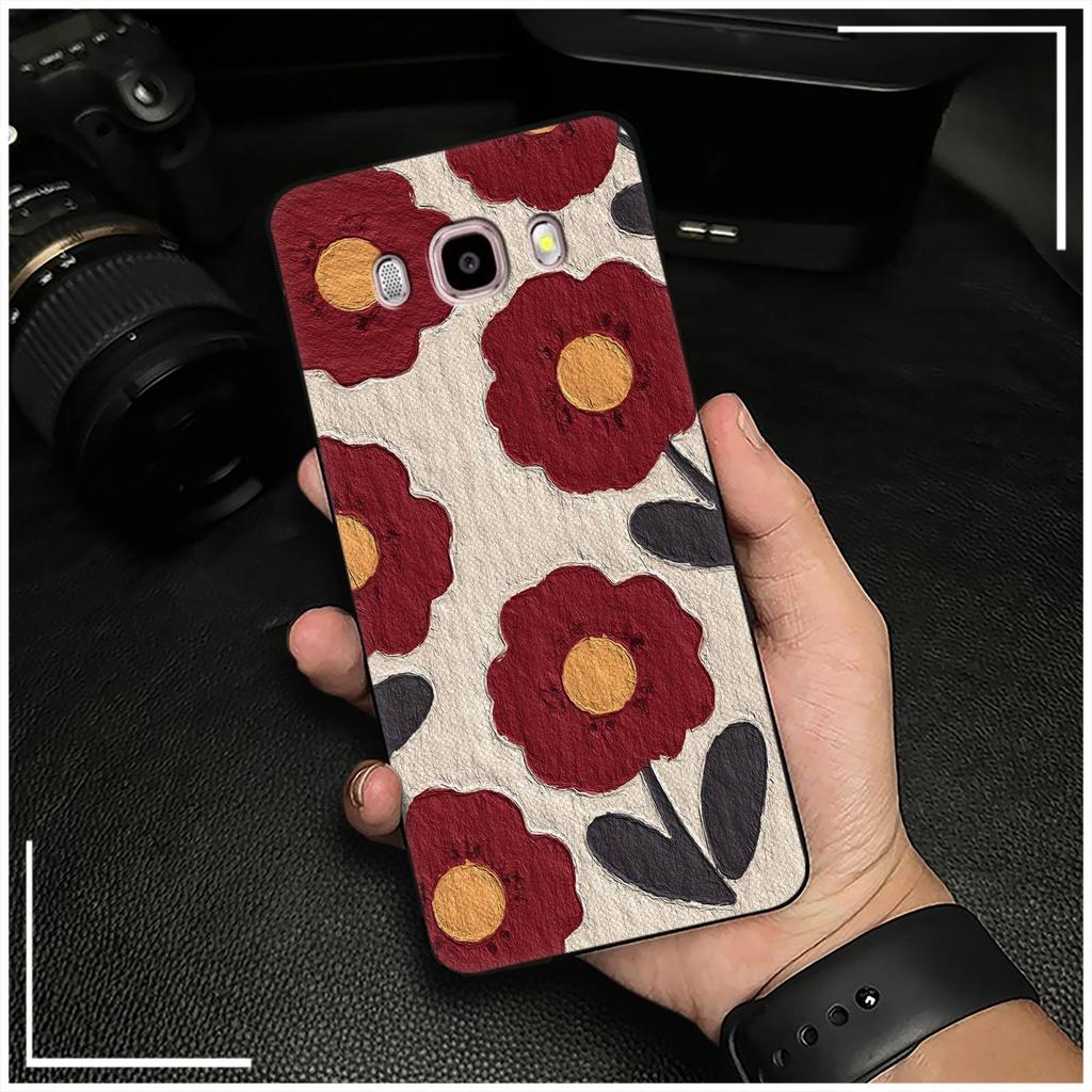 Flower Dirt-resistant Phone Case For Samsung Galaxy J510/J5 2016/J5108 TPU Back Cover Shockproof Cute Fashion Design