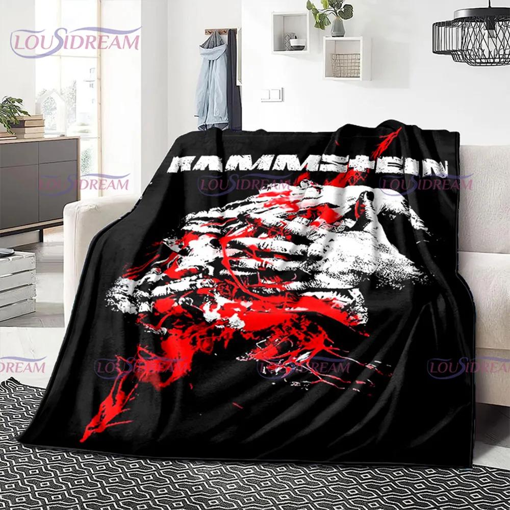 3D R-Rammstein Heavy Metal Band, мягкое плюшевое одеяло, фланелевое одеяло, одеяло для гостиной, спальни, кровати, дивана, вентилятора, одеяло