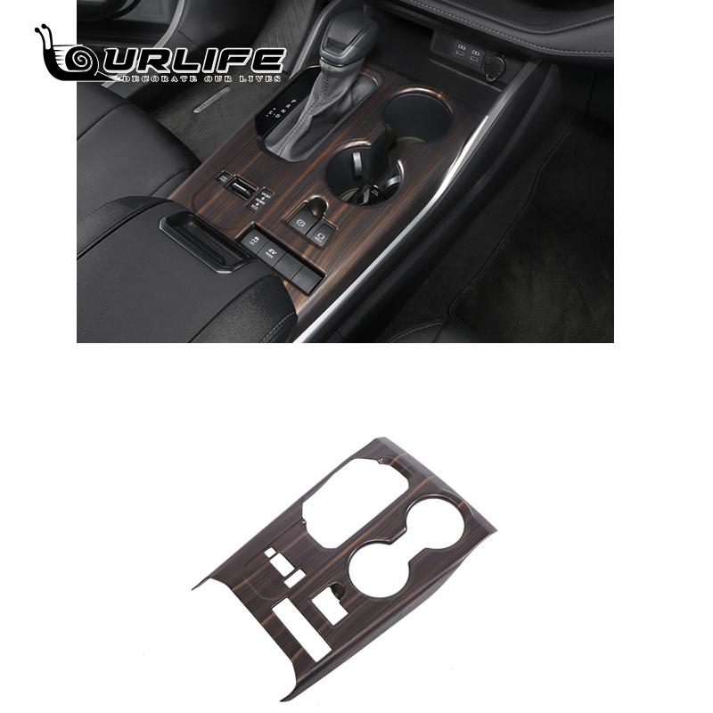 Для Toyota Highlander Kluger XU70 2022 2023 автомобиля цвета красного дерева, украшения интерьера, наклейки из АБС-пластика