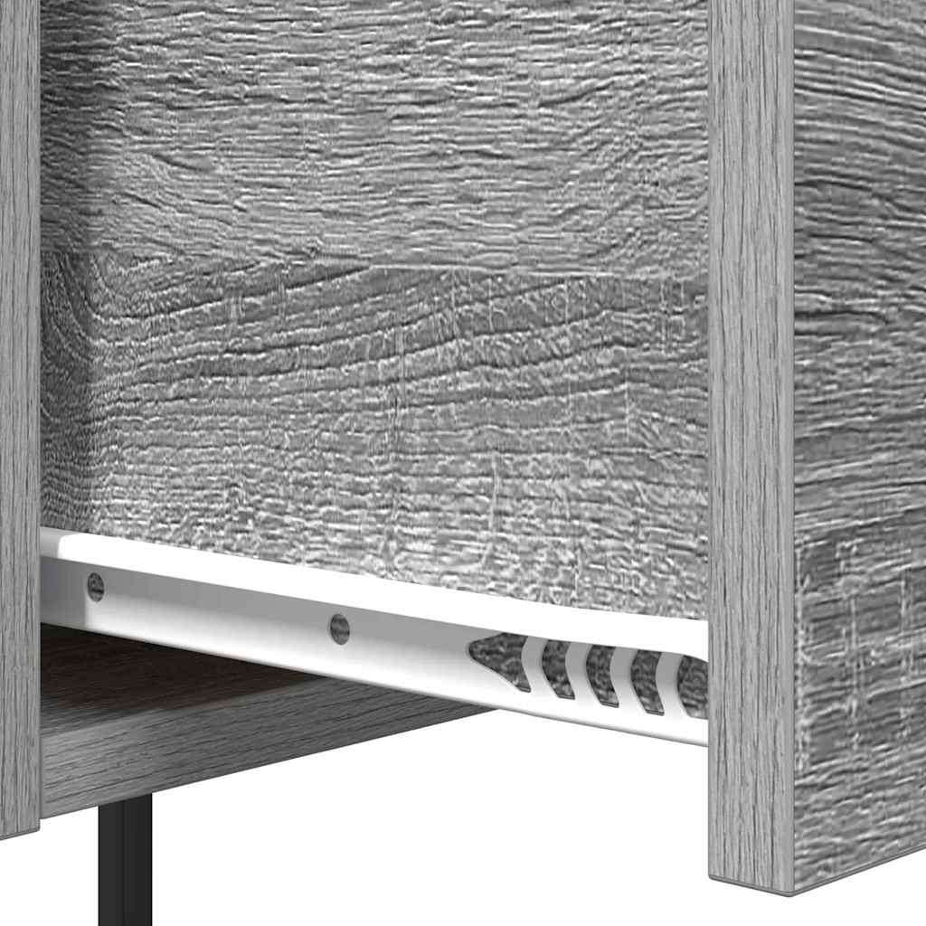 Nightstand Grey Sonoma 42 x 41 x 56 cm Engineered Wood