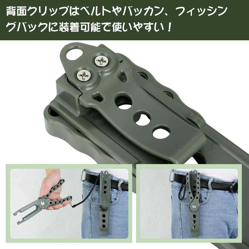 Hitchlike Fish Catcher, Fish Grip, Crocodile Grip, Fishing Pliers, Lightweight, Non-Slip, Easy Grip, with Carabiner, Fishing Tackle