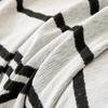 Black Lines Chenille Sofa Cover Cloth Sofa Blanket Cover Full Universal Couch Towel Dust Proof Sofa Cushion Cover