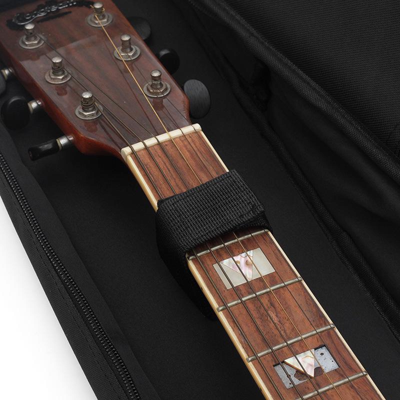 Персонализированный чехол для народной гитары 41 дюйм, Утолщенный рюкзак для акустической гитары 40 дюймов, Двойная лямка, Мягкий чехол из хлопка.