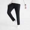 Men's Brushed Wool Blend Straight-Leg Thermal Casual Pants