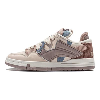 Li Ning Weiwupro нескользящие амортизирующие износостойкие низкие кроссовки для скейтбординга женские кроссовки бежево-коричневые AECU004-1