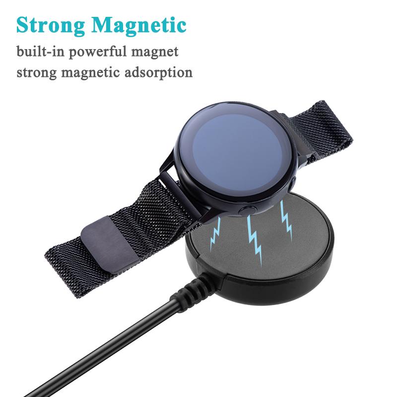 USB Charger Cable For Samsung Galaxy Watch 3 4 Classic 46mm Universal Bracket Smartwatch Charging Stand For Active 1 2 SM-R820