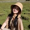 Breathable Weaving Fisherman Hat Foldable Beach Hat Korean Bucket Hat  Women