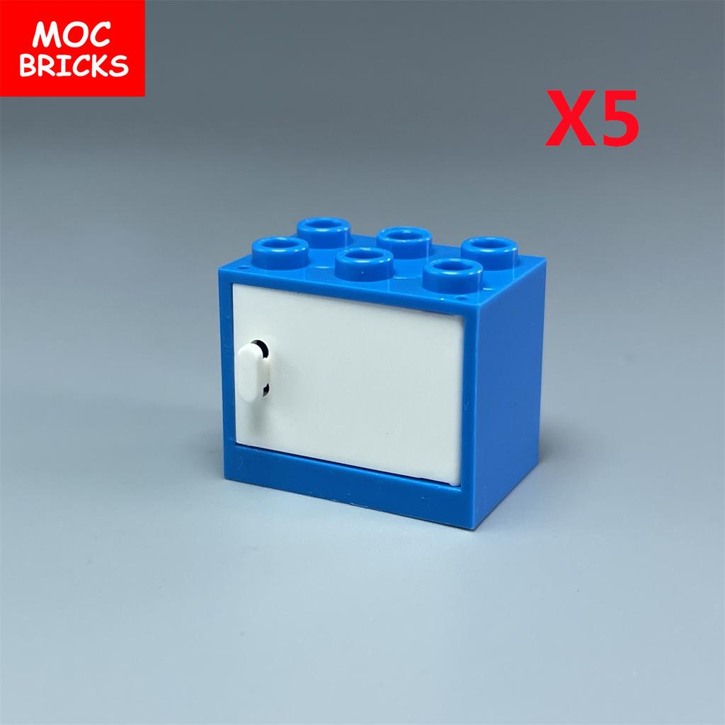 Коробка-шкафчик для кубиков MOC Контейнер 2x3x2 Шкафы Собираемые Частицы 4532 4533 Городской Дом Строительные Кирпичики Детали