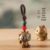 Auspicious Green Sandalwood Dragon Zodiac Cartoon Keychain & Universal Phone Lanyard