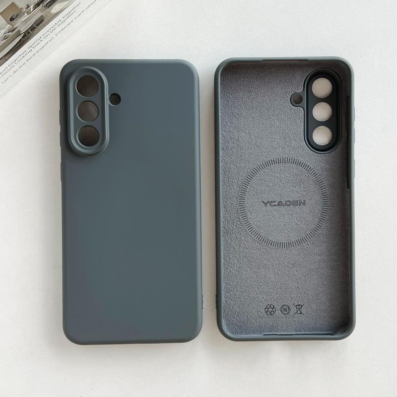 Магнитный чехол из жидкого силикона для Samsung Galaxy S26 S25 Ultra S24 S23 S22 Plus A16 A54 A55 A56 5G, ударопрочный мягкий чехол