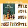 Christmas Pug Cat Horse Corgi Series Acrylic Advent Calendar With 24 Animal Figurines For Festive Decor