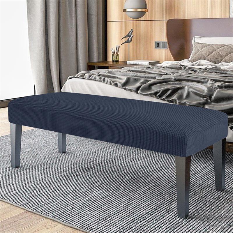 Эластичный велюровый чехол на скамью и пуфик в скандинавском стиле для дома, отеля или пианино