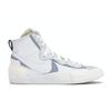 Sacai X Blazer Mid White Grey Unisex Sneakers Wolf-Grey BV0072-100