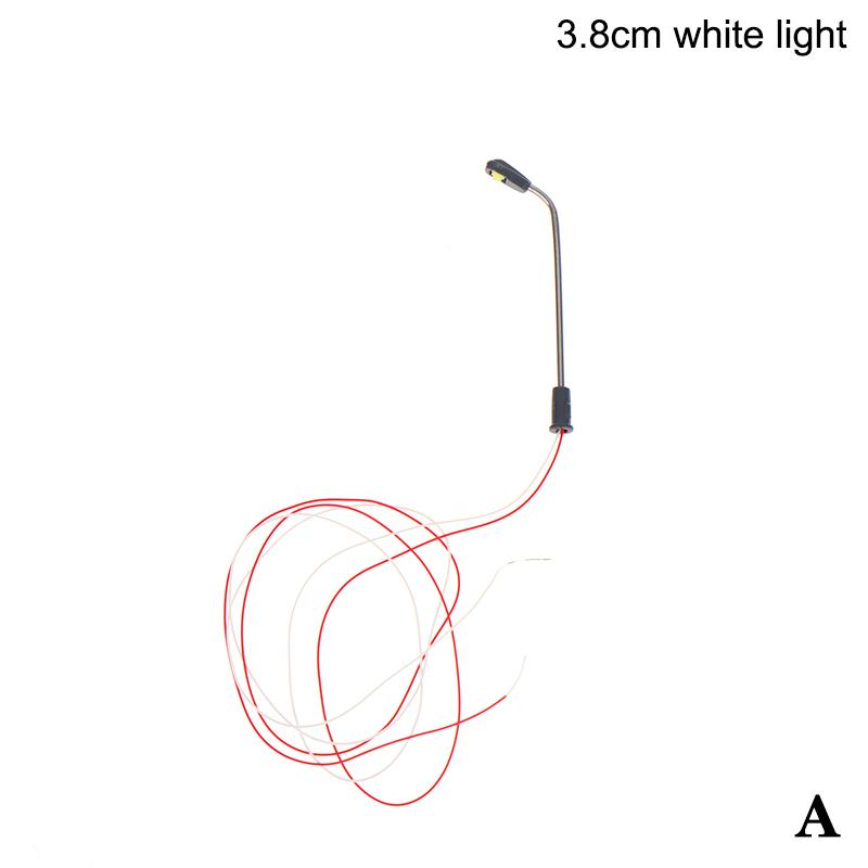 Single Head Model Railway Street Light Warm White LED 1 Pack 3V Supply for Hobbyist Diorama Train Project