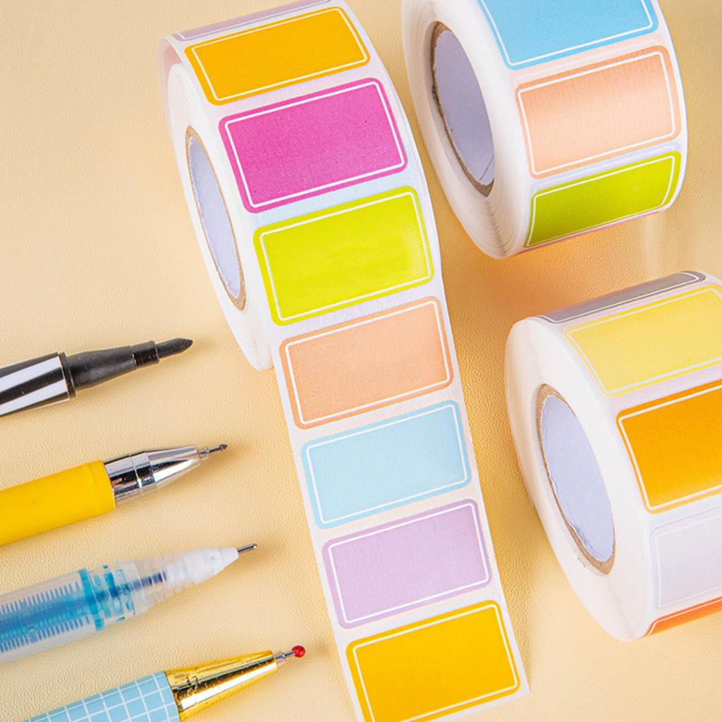 Stickers Colorful Label Stickers Waterproof Self-Adhesive Logo Handwritten Name Name Stickers Index Stickers