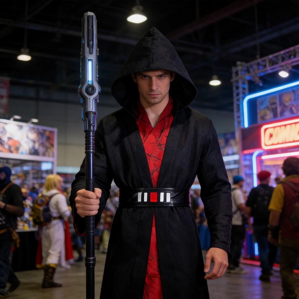 Star Wars Emperor Palpatine Cosplay Outfit With Polyester Material For Themed Events