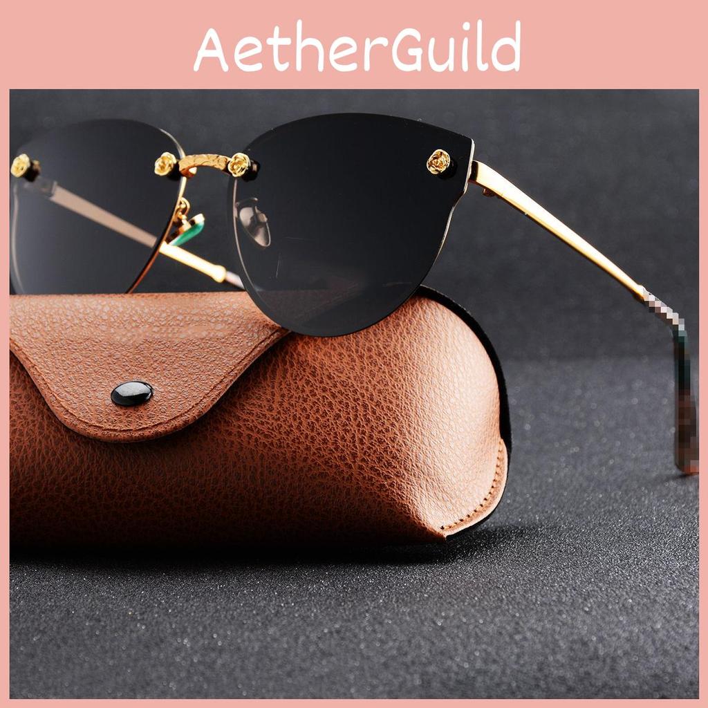Stylish Steampunk Vintage Cat Eye Polarized Sunglasses For Fashionable Ladies