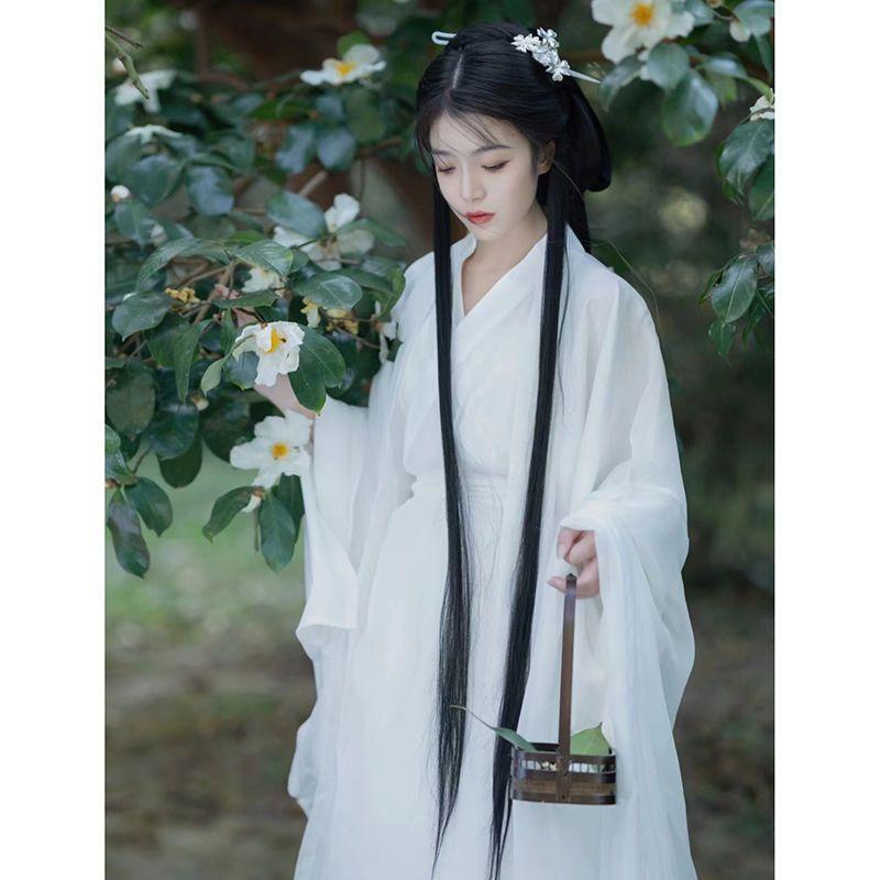 Элегантное женское танцевальное платье в китайском стиле ханьфу для династий Вэй и Цзинь