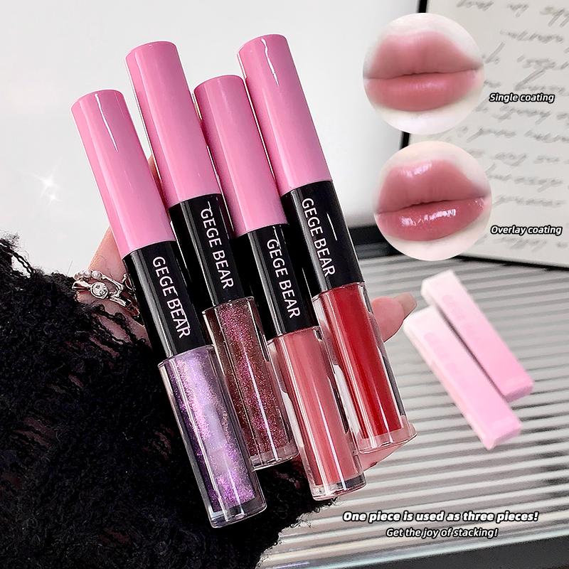 GEGE BEAR Multi-effect Dazzling Double Head Lip Glaze