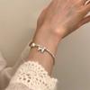 Милый бант из жемчужных бусин нерегулярный браслет для женщин и девочек элегантный винтажный регулируемый браслет ювелирные изделия аксессуары подарки