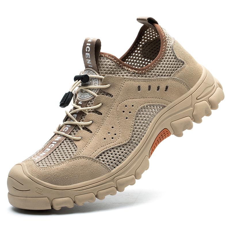 Обувь для страхования труда, противоударные и противопрокольные защитные туфли, мужская всесезонная обувь с низким верхом и нескользящей подошвой для строительных площадок